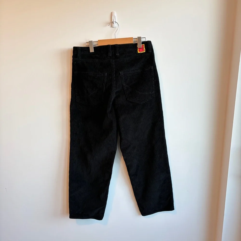 Empyre Loose Fit Black Corduroy Skate Pants Size 30 - Picture 4 of 10
